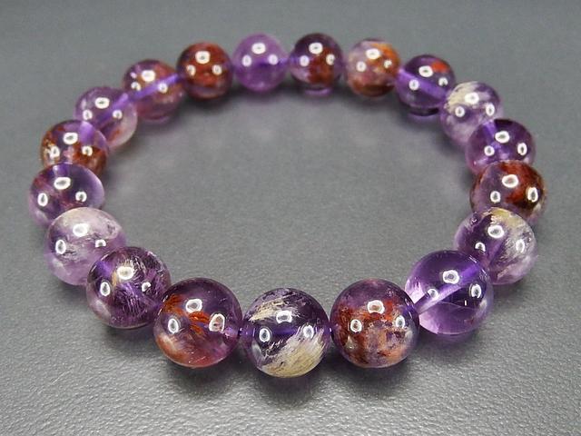ルートアメジスト10mm弱ブレスレット希少石天然石 | 石種別で探す