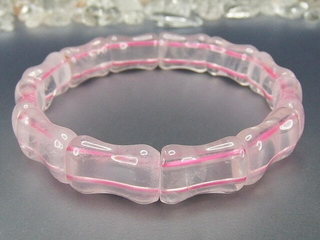 グーセンスパリ ローズクォーツ　バングル　ブレスレット 楽天市場】ローズクォーツ バングル 紅水晶 ピンク Rose Quartz