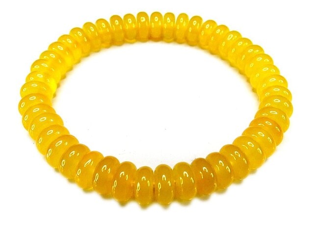 特A級品イエローオレンジサファイア ボタンカットブレスレット 16cm 特A級品イエローオレンジサファイア ボタンカットブレスレット