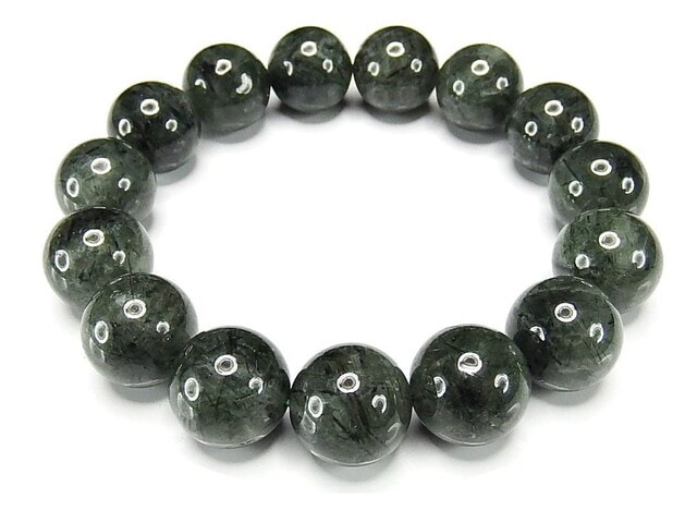 グリーンルチルクォーツブレスレット（卒業案件激レアキャッツ