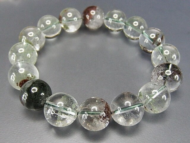 ガーデンクォーツ庭園水晶大玉約13mm前後ブレスレット天然石仕事運