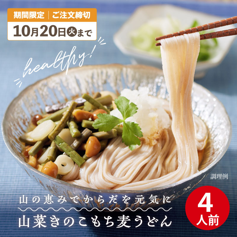 【キャンペーン限定】DMS-4 山菜きのこもち麦うどんセット【送料込※】