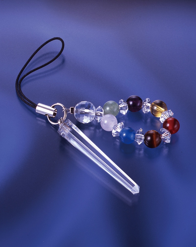 六方剣カラフル水晶ストラップ | 宝石・アクセサリー | 日用品から専門