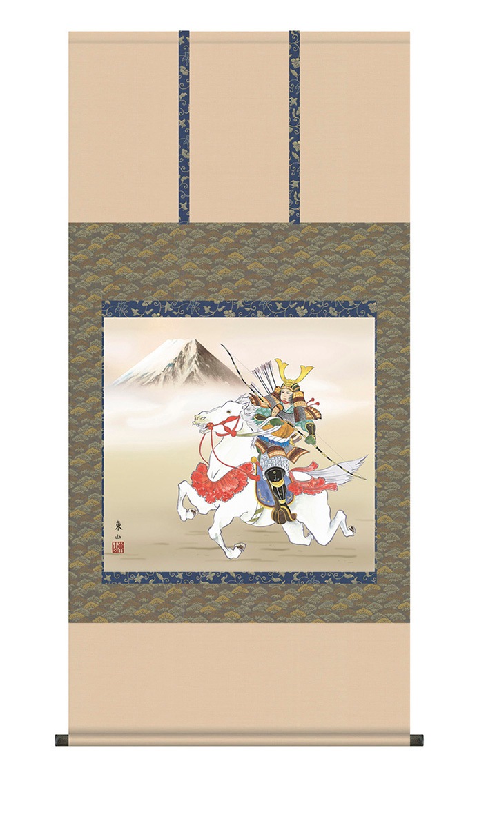 掛け軸/若武者 楽天市場】正絹掛軸「若武者」 榎本東山 筆 : ショップハナテック