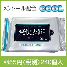 爽クールボディシート20枚入|50円〜99円|予算で選ぶ