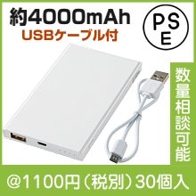 薄型ポケットバッテリー4000
