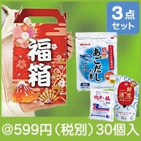紅富士福箱　調味料3点セット|干支正月の粗品