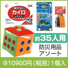サイコロ出た目の数だけプレゼント防災用品（約35人用）