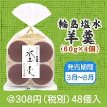 輪島塩水羊羹（60ｇ×4個）|300円〜399円|予算で選ぶ