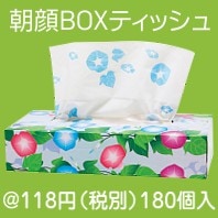 朝顔BOXティッシュ120W