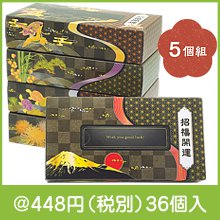 招福開運エコ寸BOXティッシュ100W5個組