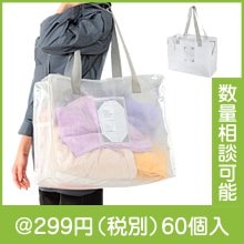 整頓上手 半透明ボックスバッグ|200円〜299円|予算で選ぶ