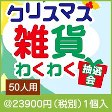 クリスマス雑貨わくわく抽選会50人用|クリスマスの粗品