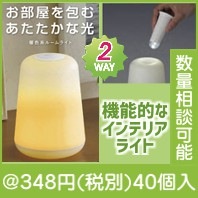 2WAYインテリアライト|300円〜399円|予算で選ぶ