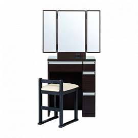 ISSEIKI JORNO 60 DRESSER 3MENKYO (DBR)|ドレッサー・鏡|商品カテゴリ