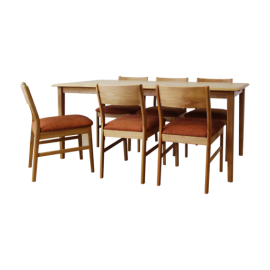 【アウトレット】ISSEIKI ERIS 165 DINING 7SET (OR) (TABLEx1, CHAIRx6)|テーブル|商品カテゴリ
