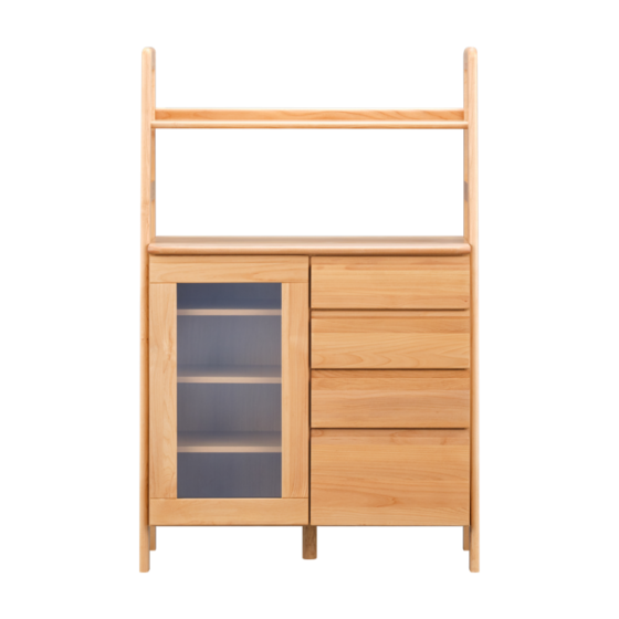 ISSEIKI ELZA-4 GLASS CABINET 90 (AL-NA) ALDER