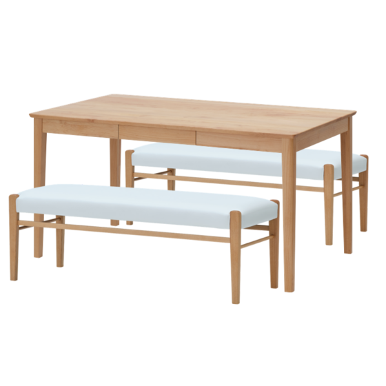 ISSEIKI【SET】ERIS PLUS-4 DINING 3SET (DT+DBx2)(AL-NA)