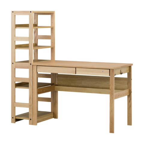 ISSEIKI 【SET】REFLE DESK 105+SHELF 58 (WO-V-NA) 2点セット