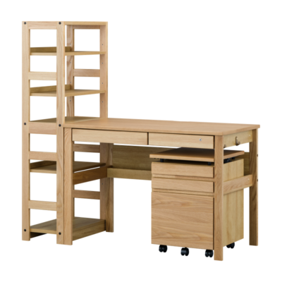 ISSEIKI 【SET】REFLE DESK 105+SHELF 58+ WAGON 41 (WO-V-NA) 3点セット