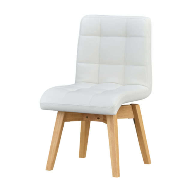 ISSEIKI VOLAN DINING CHAIR (RW-LBR-PVC-WH)