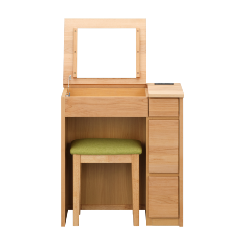 ♦️ドレッサー ドレッサー（椅子付き）「ベル」三面鏡 LEDライト付き 全5色 | 【公式