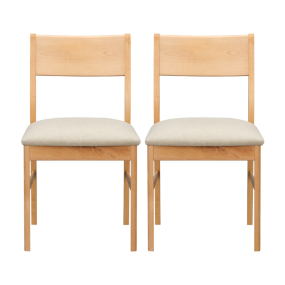 ISSEIKI 【SET】PUINE DINING CHAIR 2脚SET (AL-NA-04BE)