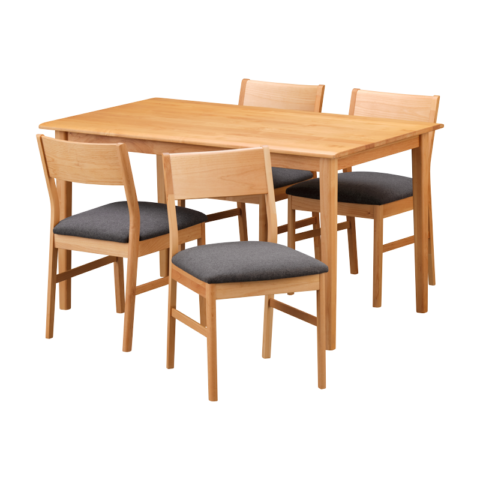 ISSEIKI 【SET】PUINE DINING 5SET (DT125+DC×4)(AL-NA-74CGY)