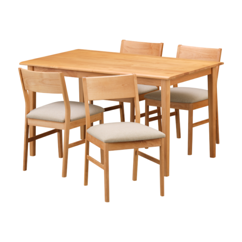 ISSEIKI 【SET】PUINE DINING 5SET (DT125+DC×4)(AL-NA-04BE)