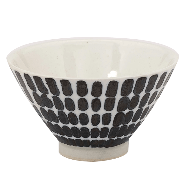 【アウトレット】aiyu×IFS オリジナル aiyu×IFS オリジナル 茶碗 (小) テキスタイル (BK)