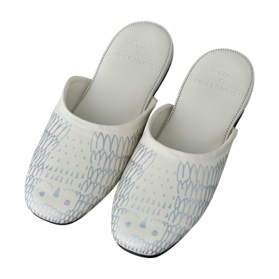 CLOAKROOMS PANTOUFLE OWL IVORY Msize