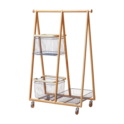 Mash リヴ キャリーバスケットハンガーR グレー