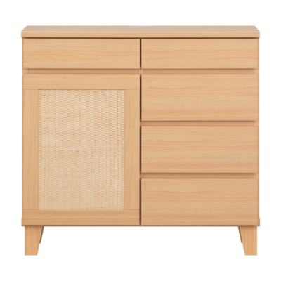 ISSEIKI RYON-4 SIDE BOARD 80 (RATTAN) (MF-NA)