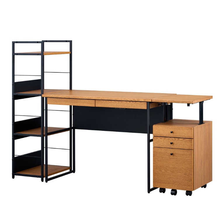 ISSEIKI 【SET】FERRO-2 DESK 100+WAGON 35+SIDE RACK 3点SET