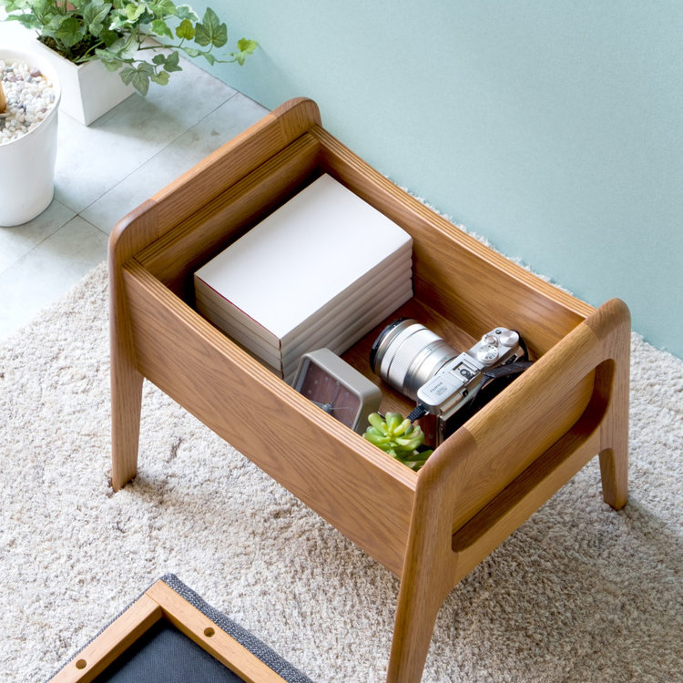ISSEIKI ROCCO BOX STOOL (OAK-DGY) | 【公式オンラインショップ