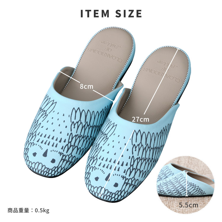 CLOAKROOMS PANTOUFLE OWL MINT/BEIGE Lsize | 【公式オンライン