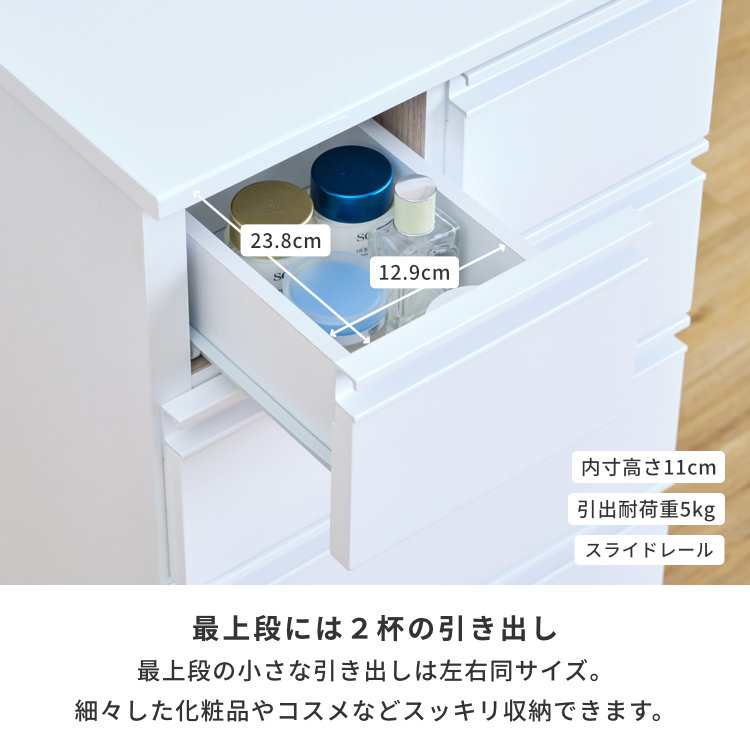 ISSEIKI ランドリー収納 サニタリー収納 チェスト 一生紀 幅75 奥行45 ランドリー収納 サニタリー収納 チェスト