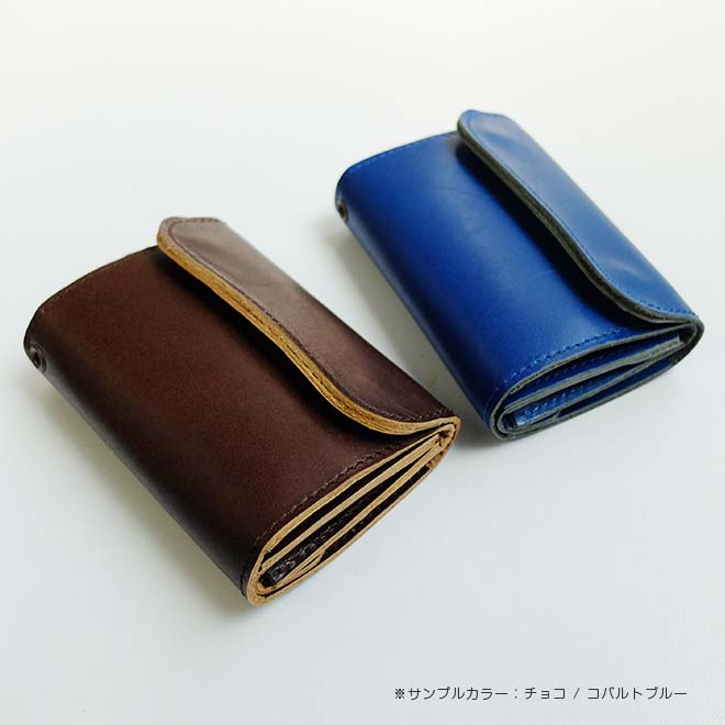 ミニ財布 本革 ROLL【脱クロムレザー】 本革 極小 小さい財布 三つ折り / 日本製