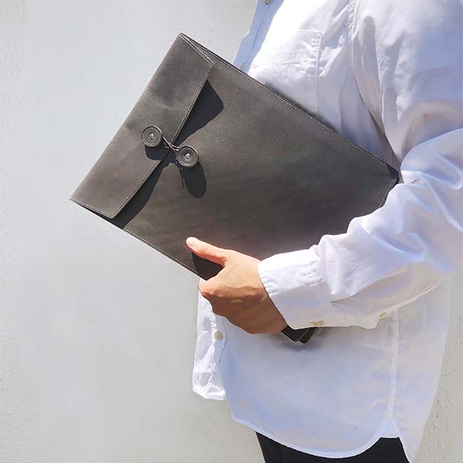 本革 ドキュメントケース A4 （タテ長・縦長タイプ）【脱クロムレザー