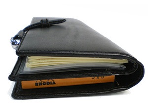 【ベルト付き】【中ベラタイプ】超整理手帳 ロディアNO.8 兼用カバー【栃木オイルレザー】 /日本製