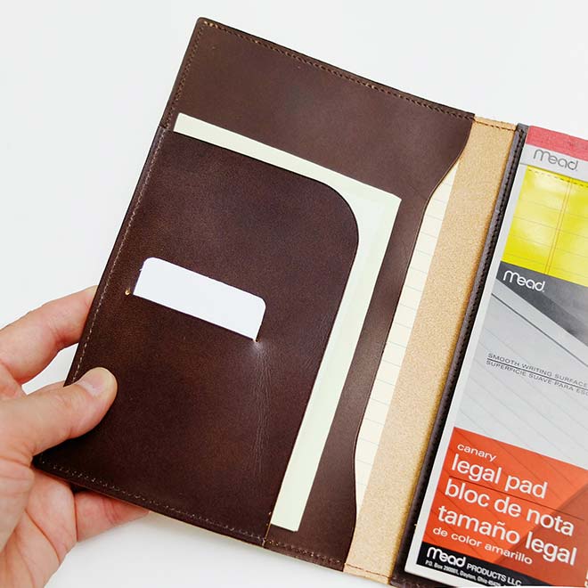 リーガルパッド Jr. (ジュニア) 用 カバー 本革【脱クロムレザー・切り目】 日本製