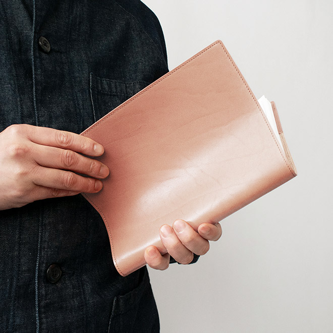 【切り目・素ヌメ革】手帳カバー A5 革 手帳 ノートカバー A5 正寸 本革 レザー カバー 名入れ 対応 日本製 手作り / 等 A5 サイズの 手帳 ノート に対応 手帳カバー オーダー 革 スケジュール帳 2025  [kc01]