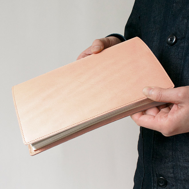 【切り目・素ヌメ革】ジブン手帳 カバー 本革 （A5スリム）ジブン 手帳 カバー Biz / DAYs / Lite 対応 / じぶん 自分 ビズ デイズ ライト / 手帳カバー ノートカバー / レザー 有料で 名入れ 対応 日本製 手作り オーダー 革 2025 [kc01]