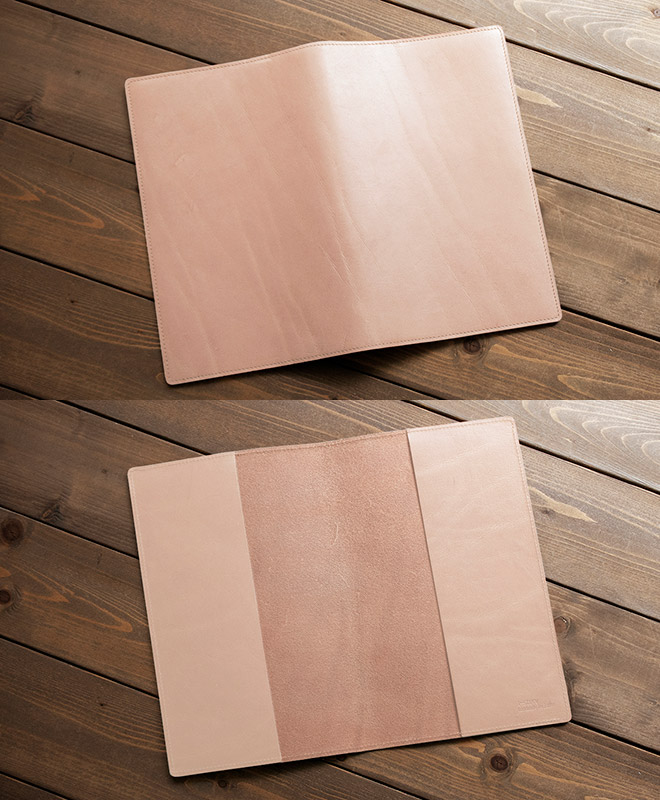 【切り目・素ヌメ革】ジブン手帳 カバー 本革 （A5スリム）ジブン 手帳 カバー Biz / DAYs / Lite 対応 / じぶん 自分 ビズ デイズ ライト / 手帳カバー ノートカバー / レザー 有料で 名入れ 対応 日本製 手作り オーダー 革 2025 [kc01]