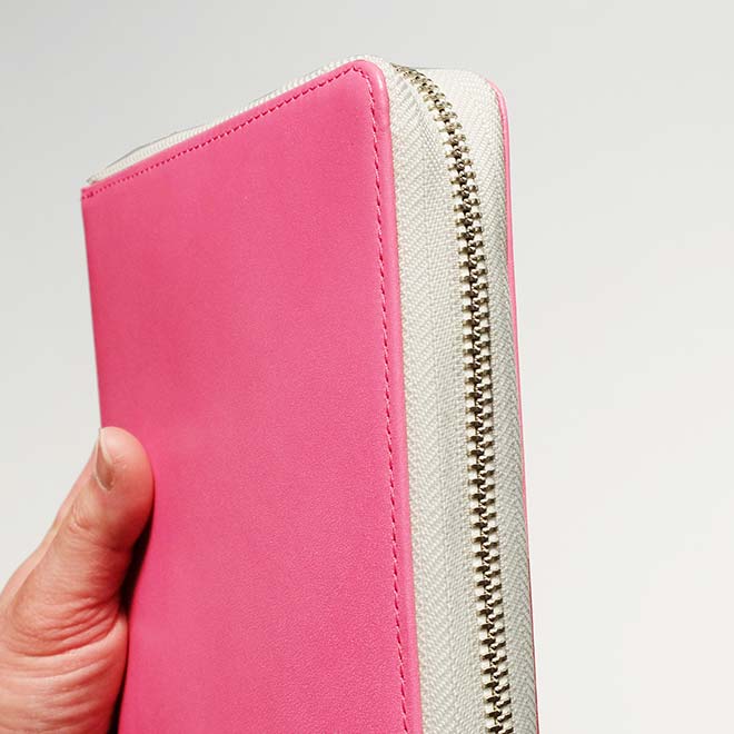 【ファスナー】手帳カバー A6 汎用 【30色ヴァリアスカラー】 本革 (A6 正寸 サイズ に対応) 日本製