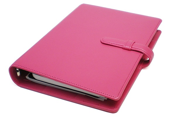 【ベルト付き】システム手帳 【変形型バイブルサイズ】【ヴァリアスカラー】フランクリンプランナー （コンパクトサイズ）対応 6穴バインダー 本革 日本製