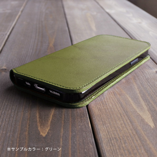 【切り目タイプ】 Xperia / Galaxy / AQUOS 等 Android 手帳型 スマホ ケース 本革【栃木レザー 】 日本製 made in Japan