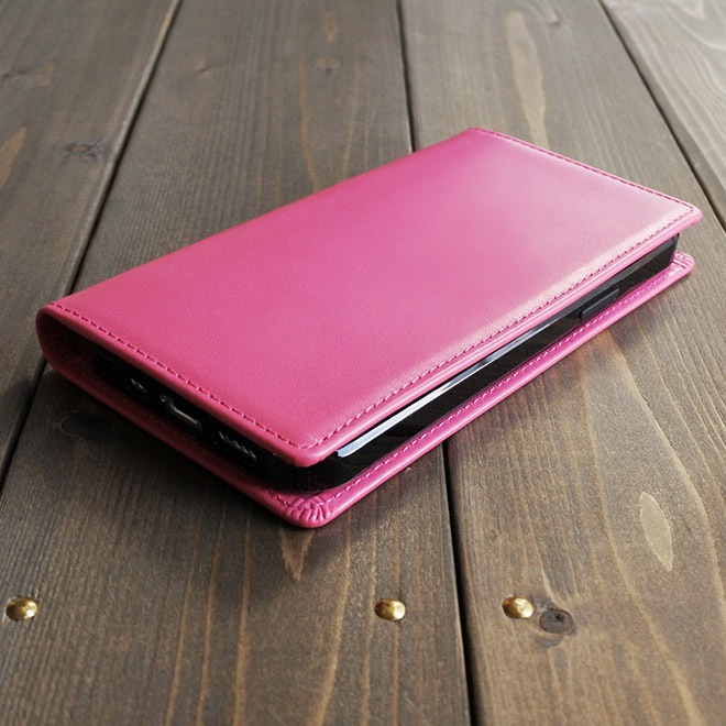 【へり返し】iPhone ケース 手帳 本革 【ヴァリアスカラー】 （対応機種：8～17シリーズ、SE２，３、Airより選択）[sp11]