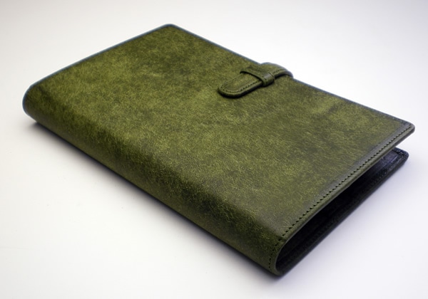 【ベルト付き】システム手帳 バイブルサイズ【プエブロレザー】 本革　6穴バインダー 日本製