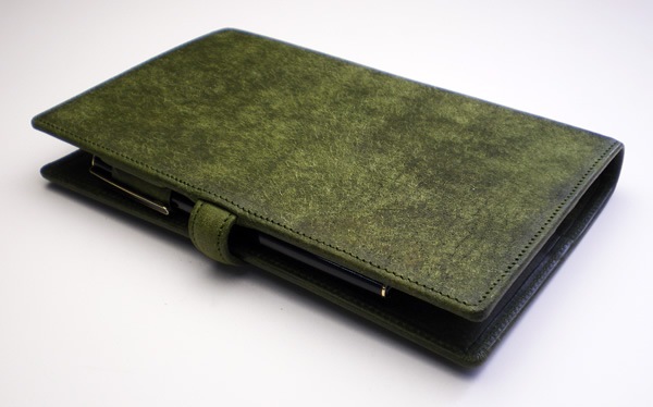 【ベルト付き】システム手帳 バイブルサイズ【プエブロレザー】 本革　6穴バインダー 日本製